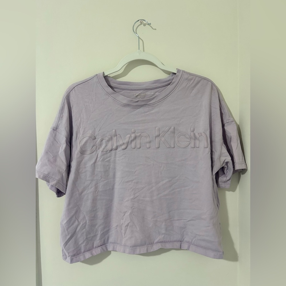 Calvin Klein Light Purple Short Sleeve Tee
